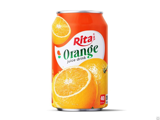 330ml Short Can Orange Juice Drink Refreshing Citrus Beverage Vietnam