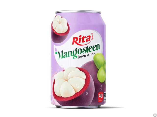 330ml Short Can Mangosteen Juice Drink Exotic Tropical Beverage Vietnam