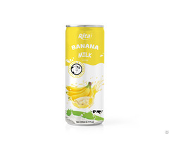 250ml Aluminum Can Banana Milk Drink Creamy Fruit Beverage Vietnam