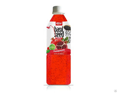500ml Pet Bottle Basil Seed Drink With Pomegranate Flavor Refreshing Beverage Vietnam