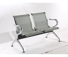 Three Seat Steel Hospital Bank Station Waiting Chairs