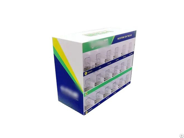S1047 Custom 3 Tier 6 Column Acrylic Nicotine Pouch Display Box