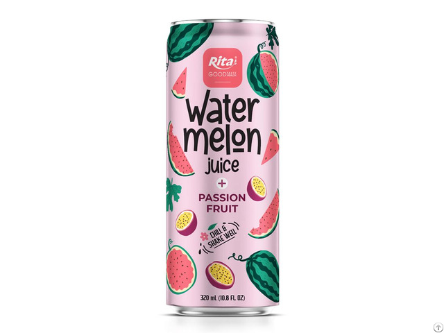 Watermelon Passion Fruit Drink 320ml Can