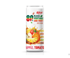 320ml Sleek Can 80% Healthy Blended Fruit And Vegetable Drink