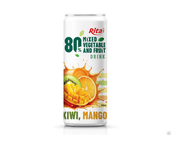 320ml Sleek Can 80% Vegetable Fruit Drink