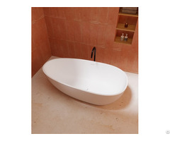 Bz01 01s Egg Shape Classical Freestanding Solid Surface Bathtub
