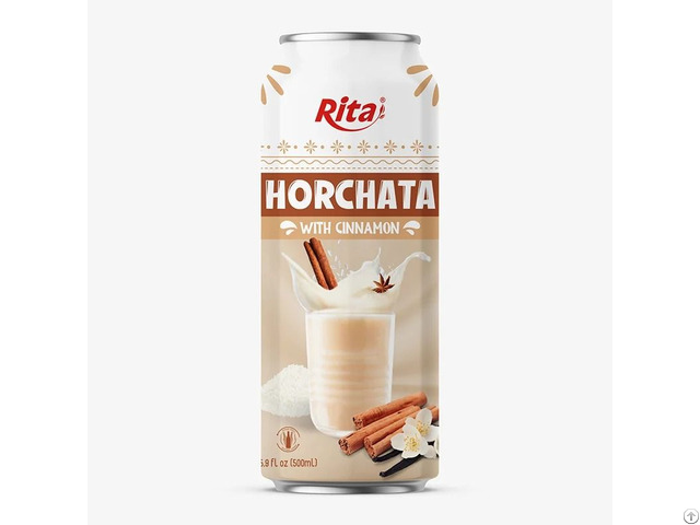 500ml Aluminum Can Horchata Drink With Cinnamon Flavor Traditional Rice Beverage Vietnam