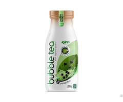 280ml Glass Bottle Matcha Bubble Tea With Tapioca Pearls Ready To Drink Beverage Vietnam