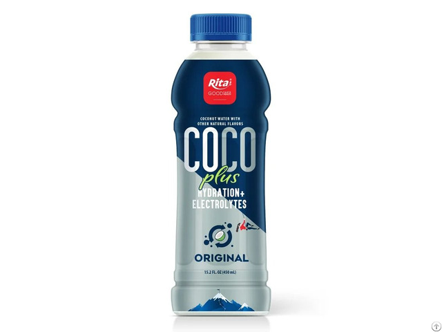 450ml Pet Bottle Coco Plus Original Coconut Water Electrolyte Hydration Drink Vietnam