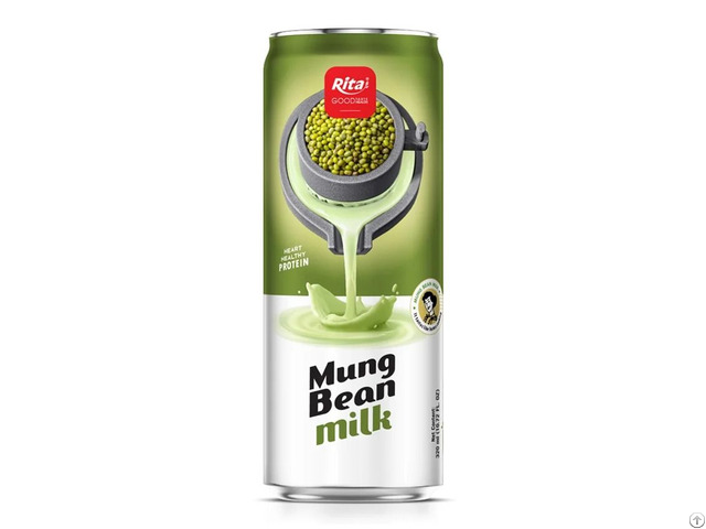 320ml Aluminum Can Mung Bean Milk Drink Creamy Plant Based Beverage Vietnam