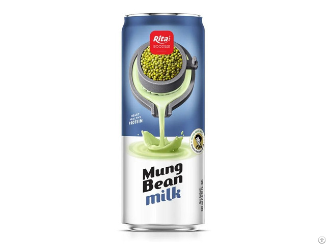 320ml Aluminum Can Mung Bean Milk Drink Refreshing Plant Based Beverage Vietnam