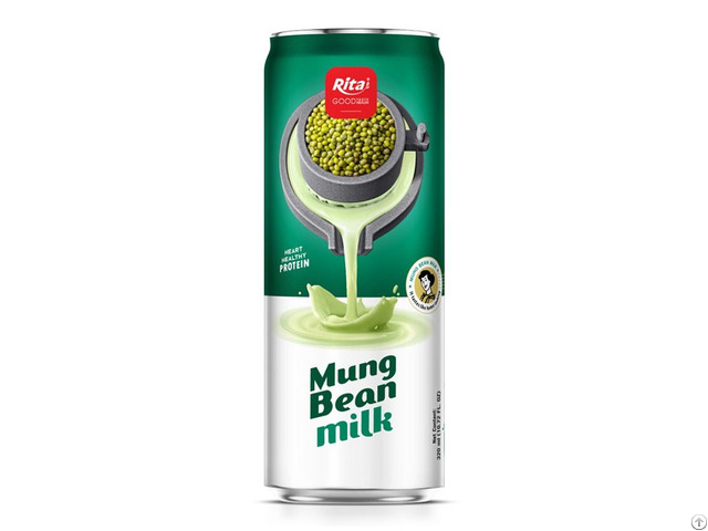320ml Aluminum Can Mung Bean Milk Drink Smooth Plant Based Beverage Vietnam
