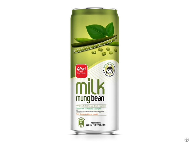 320ml Aluminum Can Mung Bean Milk Drink Refreshing