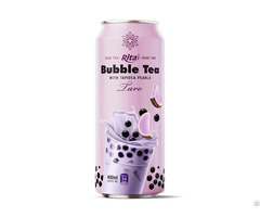 490ml Taro Milk Tea With Tapioca Pearls Aluminum Can Beverage Manufacturer