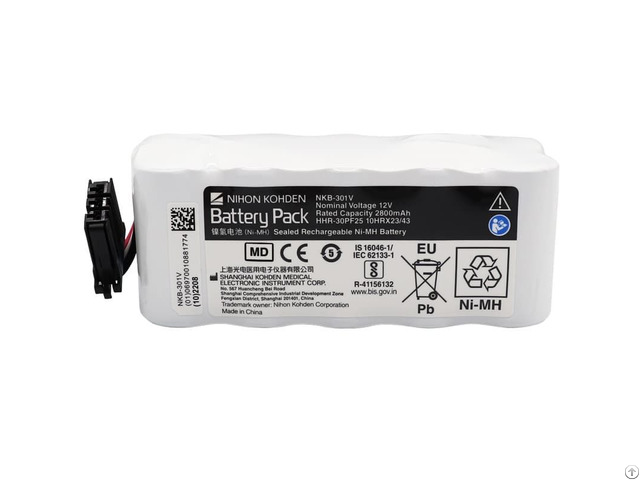 Nihon Kohden Nkb 301v Defibrillator Battery For Tec 7621c