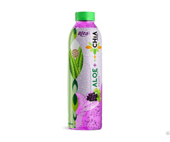 Fl Oz Rita Aloe Vera Drink With Chia Seed Grape Flavor Pet Bottle