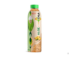 Rita Aloe Vera Drink With Chia Seed Peach Flavor Pet Bottle