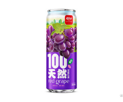 Natural Red Grape Juice Drink 325ml Sleek Can