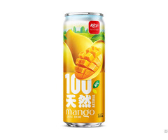 Natural Mango Juice Drink 325ml Sleek Can