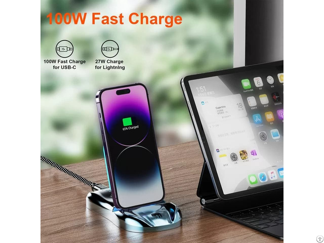 Magnetic Charging Led Phone Station