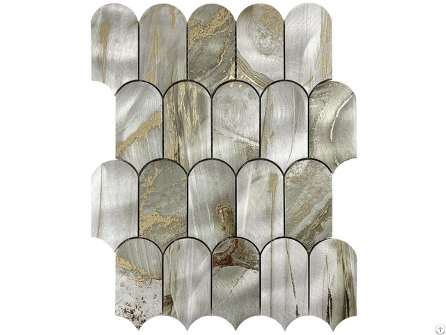Artistic Aluminum Mosaic Tile For Feature Walls