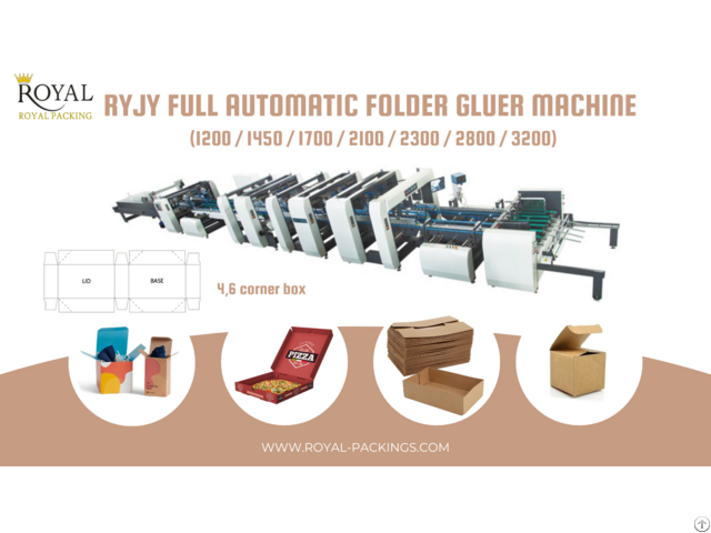 Ry High Quality Full Automatic 4 6 Corner Folder Gluer Machine