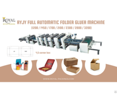 Ry High Quality Full Automatic 4 6 Corner Folder Gluer Machine