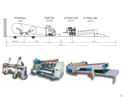 High Speed 2 Layer Corrugated Paperboard Production Line