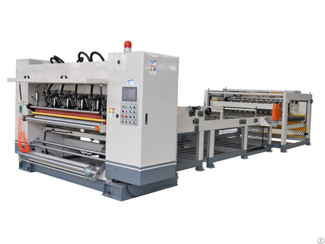 Mjnc 1600 Nc Cutter With Slitting And Automatic Stacker For 2 Layer Helical Cutting