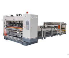 Mjnc 1600 Nc Cutter With Slitting And Automatic Stacker For 2 Layer Helical Cutting