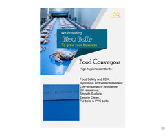 Blue Food Grade Belts For Meat And Seafood
