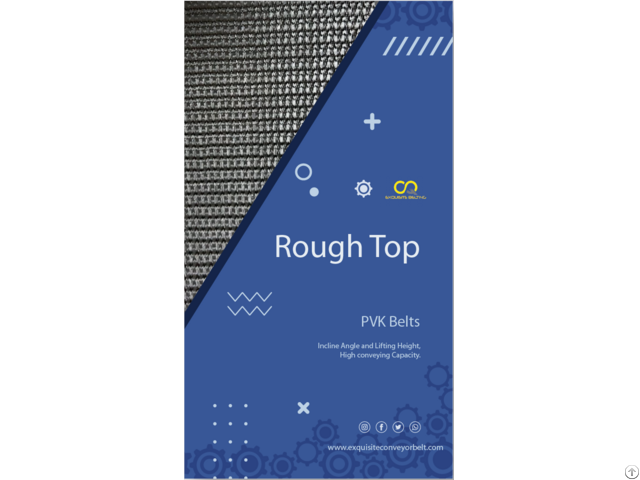 Rough Top Black Pvk Conveyor Belt