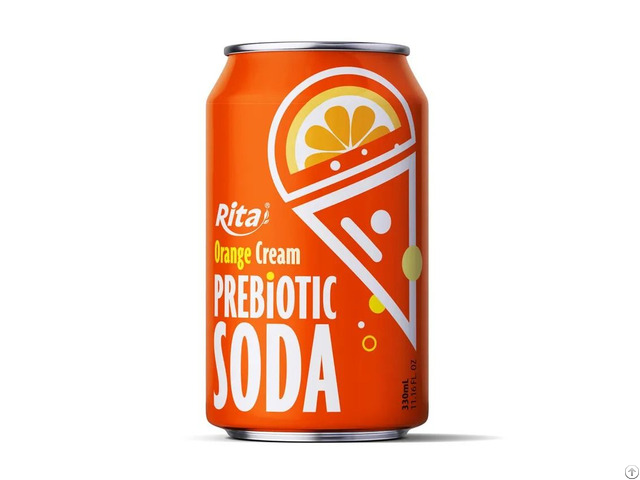 Orange Cream Flavor Prebiotic Soda