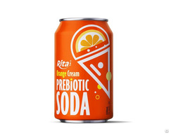 Orange Cream Flavor Prebiotic Soda