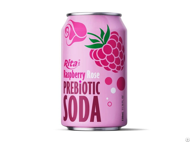 Raspberry Rose Prebiotic Soda