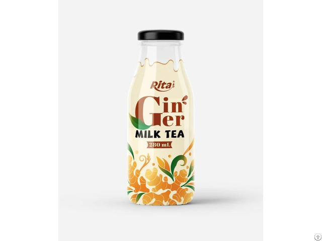 Ginger Milk Tea Glass Bottle