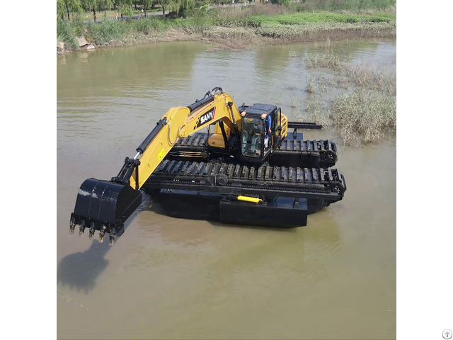 Julong Crawler Amphibious Excavator For Dredging And Sand Mining