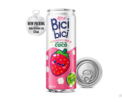 Rita Bici Strawberry Drink With Nata De Coco