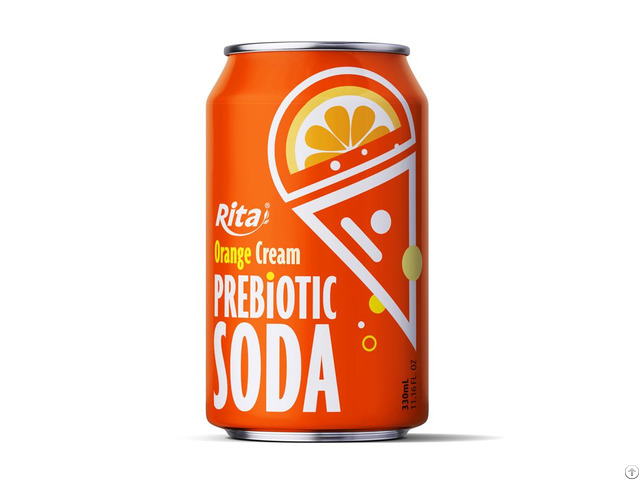 Rita Orange Cream Prebiotic Soda Drink 330ml