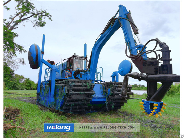 Relong Amphibious Multi Function Dredger For Swamp River Canal And Wetland Projects