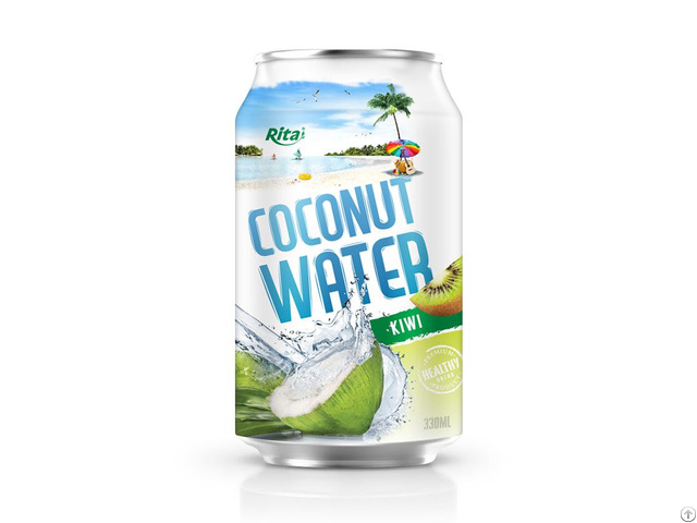 Fresh Coconut Water With Kiwi Flavor 330ml Can