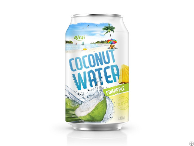 Tropical Coconut Water With Pineapple 330ml Can