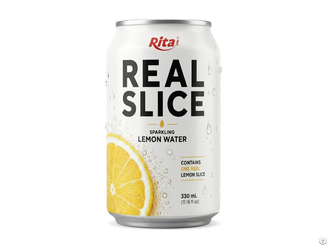 Sparkling Lemon Water With A Real Slice 325ml Can