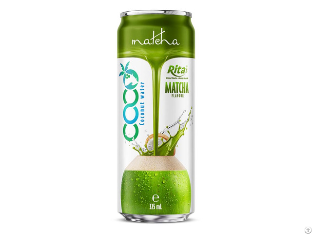 Coconut Water Matcha Flavor 325ml Sleek Can
