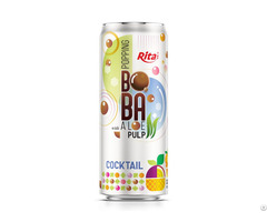 320ml Sleek Can Bubble Tea Mix Passion Fruit