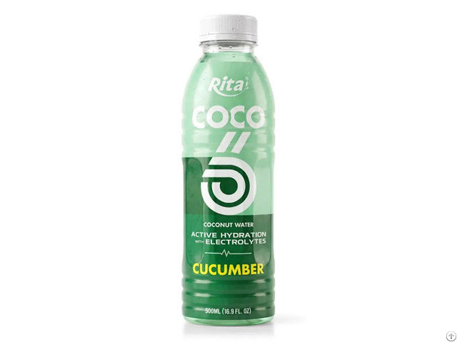 Coco Active Hydration Coconut Water With Electrolytes Cucumber Flavor