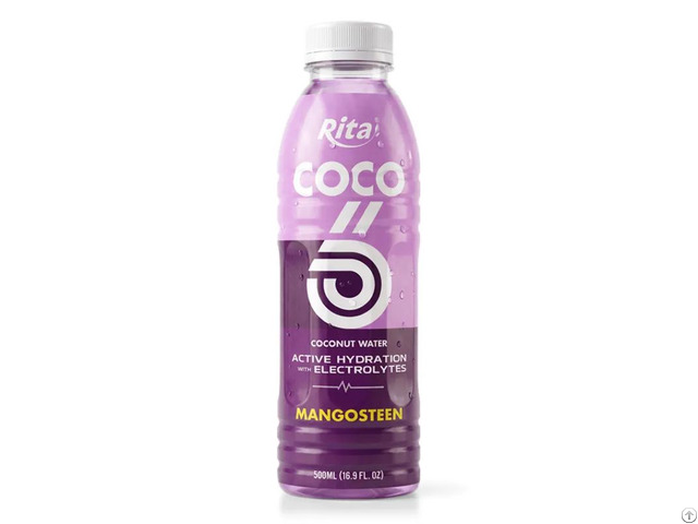 500ml Mangosteen Flavored Coconut Water With Electrolytes Pet Bottle