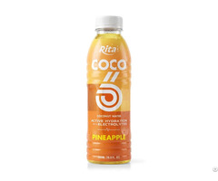 500ml Coconut Water With Electrolytes And Pineapple Flavor Pet Bottle