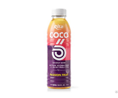 500ml Coconut Water With Electrolytes And Passion Fruit Flavor Pet Bottle