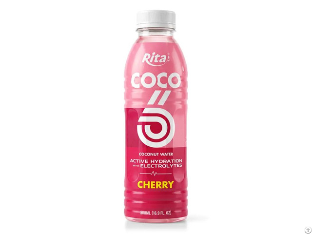 500ml Active Hydration Coconut Water With Electrolytes Cherry Flavor